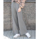 モクグレー | 6色カラバリ豊富!ベースカラーウエストゴムニットパンツ | ad thie
