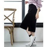 サイドスリット入りコーデュロイタイトスカート | ad thie | 詳細画像16 