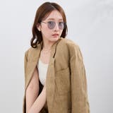 メタルフレームサングラス UVカット ユニセックス | feu | 詳細画像3 