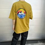 サンセットバックプリントTシャツ トレンド ビックサイズ | feu | 詳細画像1