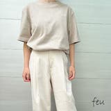 プレーンシンプルTシャツ 無地ビックサイズ 韓国ファッション | feu | 詳細画像1 