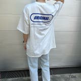 バックプリントロゴビックTシャツ バックプリント ビックサイズ | feu | 詳細画像2 