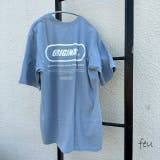 ブルーグレー | バックプリントロゴビックTシャツ バックプリント ビックサイズ | feu