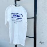 ホワイト | バックプリントロゴビックTシャツ バックプリント ビックサイズ | feu