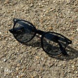 ブラック×スモークレンズ | ボスリントンサングラス UVカット99％ シアーレンズ | feu