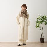 シンプル無地ストールマフラー 幅広い 中厚手 | feu | 詳細画像12