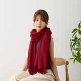 シンプル無地ストールマフラー 幅広い 中厚手 | feu | 詳細画像16