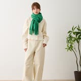 シンプル無地ストールマフラー 幅広い 中厚手 | feu | 詳細画像6