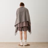 チェック柄ストールマフラー 幅広い 中厚手 | feu | 詳細画像12 