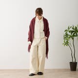 チェック柄ストールマフラー 幅広い 中厚手 | feu | 詳細画像17 