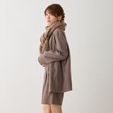 チェック柄ストールマフラー 幅広い 中厚手 | feu | 詳細画像9 