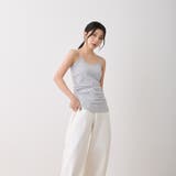 カップ付きキャミソール ブラトップ 着丈長い | feu | 詳細画像16 