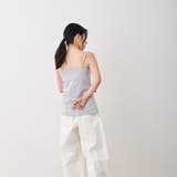 カップ付きキャミソール ブラトップ 着丈長い | feu | 詳細画像17 
