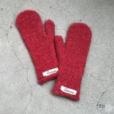 レッド | ミトン手袋 ウォーム感 フィット | feu