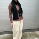 リブマフラー ふんわり 細め | feu | 詳細画像5 