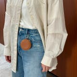 本革キーケース ミラー付きポーチ キーチャーム | feu | 詳細画像10