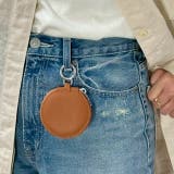 本革キーケース ミラー付きポーチ キーチャーム | feu | 詳細画像9