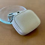 ベージュ | 本革キーケース キーチャーム ポーチ | feu