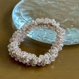 ピンクベージュ | きらきら ヘアゴム ボリューム | feu