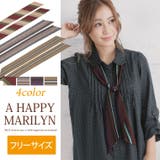 ※レディース スカーフ リボンスカーフ | A Happy Marilyn | 詳細画像1 