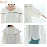 セーラー襟 麻ライク ブラウス | A Happy Marilyn | 詳細画像7