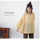 LUMFORLEproducedbyMy:nia シアーギャザー リボンブラウス | A Happy Marilyn | 詳細画像7 