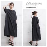 さらりっコットン100% ギャザー シャツワンピース | A Happy Marilyn | 詳細画像17