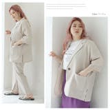 ラファモプロデュース リネンライク ゆるジャケット | A Happy Marilyn | 詳細画像17