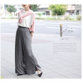 Rin ピンストライプ スリットパンツ | A Happy Marilyn | 詳細画像8 