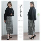 グレンチェック ニット タイトスカート | A Happy Marilyn | 詳細画像8 