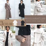 ニットモッサ セーラーカラー コート | A Happy Marilyn | 詳細画像3