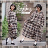 フランネルチェック タック フレアワンピース | A Happy Marilyn | 詳細画像16