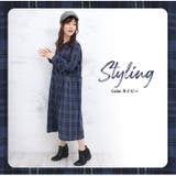 フランネルチェック タック フレアワンピース | A Happy Marilyn | 詳細画像17