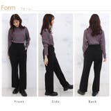 ウール調起毛 センターピンタック フレアパンツ | A Happy Marilyn | 詳細画像11 