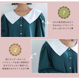 配色 ビッグ襟 リブトップス | A Happy Marilyn | 詳細画像4 