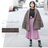 ブークレー チェック柄 コート | A Happy Marilyn | 詳細画像7