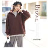ハーフジップ 裏起毛 トップス大きいサイズ | A Happy Marilyn | 詳細画像14