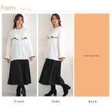 MarilynSweet体型別フェミニン パイピング フリルブラウス | A Happy Marilyn | 詳細画像19 