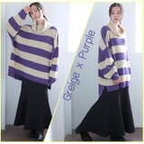 オフタートル ワイドボーダー ニット | A Happy Marilyn | 詳細画像7