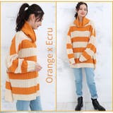 オフタートル ワイドボーダー ニット | A Happy Marilyn | 詳細画像8