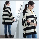 オフタートル ワイドボーダー ニット | A Happy Marilyn | 詳細画像9