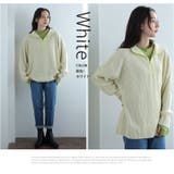 配色&同色ファスナーから選べる ハーフジップ ニット | A Happy Marilyn | 詳細画像17