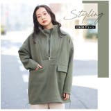 楽伸びストレッチ スタンドカラー アノラックパーカー | A Happy Marilyn | 詳細画像15 