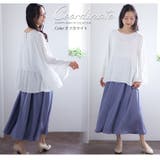 高密サテン 裾フレア ブラウス | A Happy Marilyn | 詳細画像7 