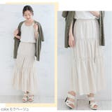 Rin 麻レーヨン ギャザースカート | A Happy Marilyn | 詳細画像17