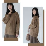 LUMFORLEproducedbyMy:nia ケーブルニット ゆるプルオーバー | A Happy Marilyn | 詳細画像13 