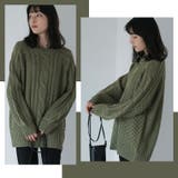 LUMFORLEproducedbyMy:nia ケーブルニット ゆるプルオーバー | A Happy Marilyn | 詳細画像15 