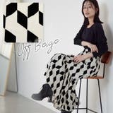 Rin 幾何柄 フロッキースカート | A Happy Marilyn | 詳細画像12 