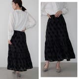 Rin 幾何柄 フロッキースカート | A Happy Marilyn | 詳細画像15 