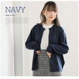 部屋干ししてもにおわなknitシリーズ クルーネックカーディガン 大きいサイズ | A Happy Marilyn | 詳細画像16 